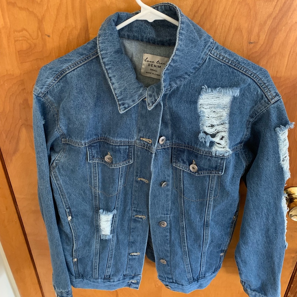 Distressed Jean Jacket